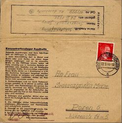 Letter from Polish Prisoner Georg Swierczynski
